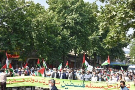 راهپیمایی مردمی در حمایت از مردم فلسطین در گلستان برگزار شد