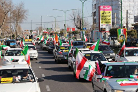 راهپیمایی خودرویی و موتوری برای جشن ۲۲ بهمن