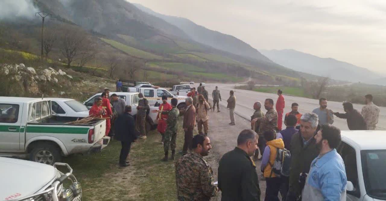 اعزام ۲۵۰ نیروی تازه نفس برای مهار آتش جنگل گالیکش